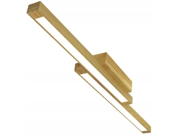 Lámpara de techo LED de madera 90 cm 3000 K Lámpara de dormitorio blanca cálida en diseño retro para sala de estar Dormitorio Pasillo NETTLIFE