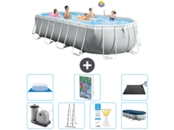 Intex Piscina Prism Frame Oval - 610x305x122 Cm - 8-peças S562