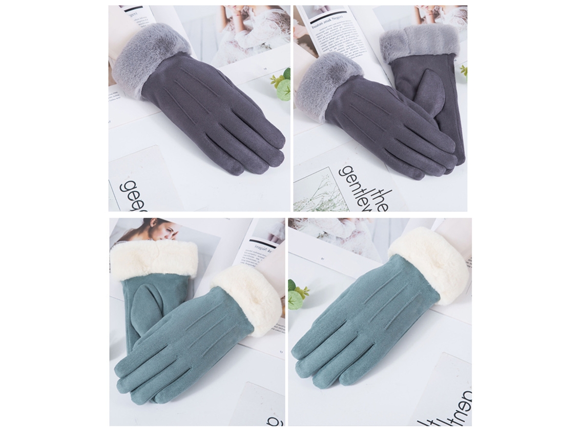 Guantes De Invierno Para Mujer Con Malla Táctica De Gamuza Sintética, Cómodos Para Ciclismo, Conducción, Esquí Y Deportes Al Aire Libre.