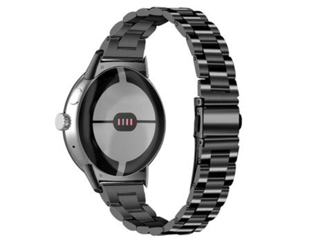Correa de acero inoxidable 3 cuentas para Google Pixel Watch - negro