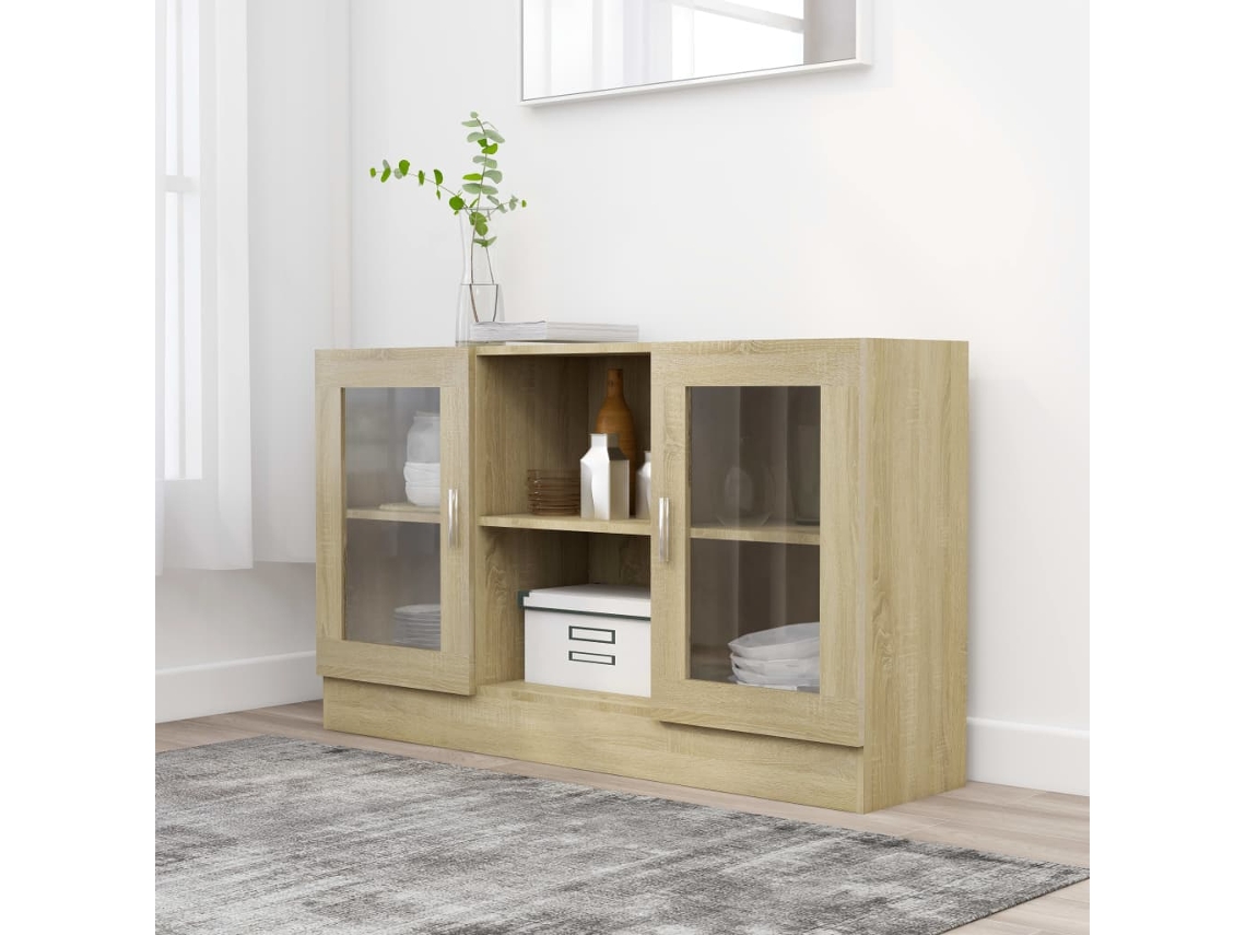 Estantes Armario 120X30,5X70 Cm Contrachapado Roble Sonoma
