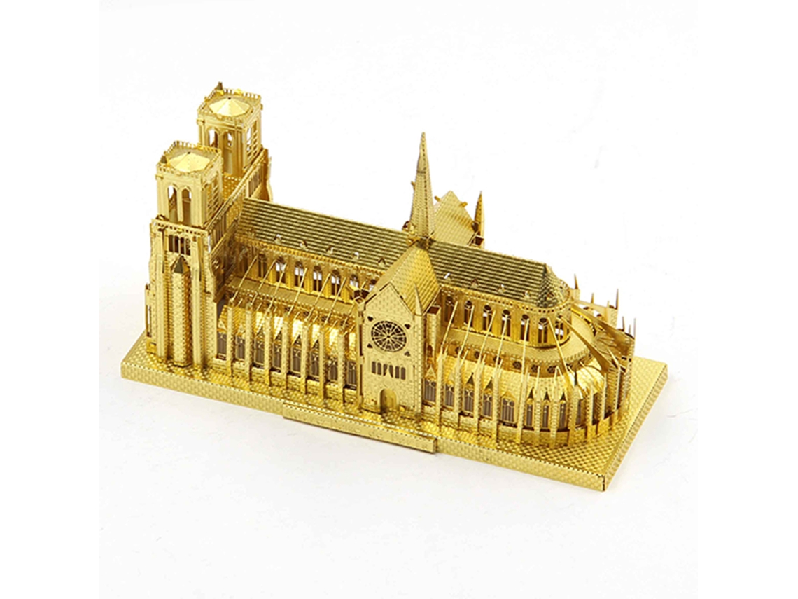 Arquitectura de bloques DIY Notre Dame París Decoración del hogar