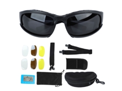 Gafas de sol polarizadas tácticas: resistentes al viento, a la arena y a los impactos.