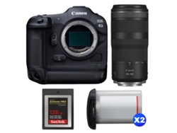 Canon Eos R3 + Rf 100-400mm F/5.6-8 Is Usm + 1 Sandisk 128gb Extreme Pro Cfexpress Type B + 2 Canon Lp-e19 + Ebook Pricedirect