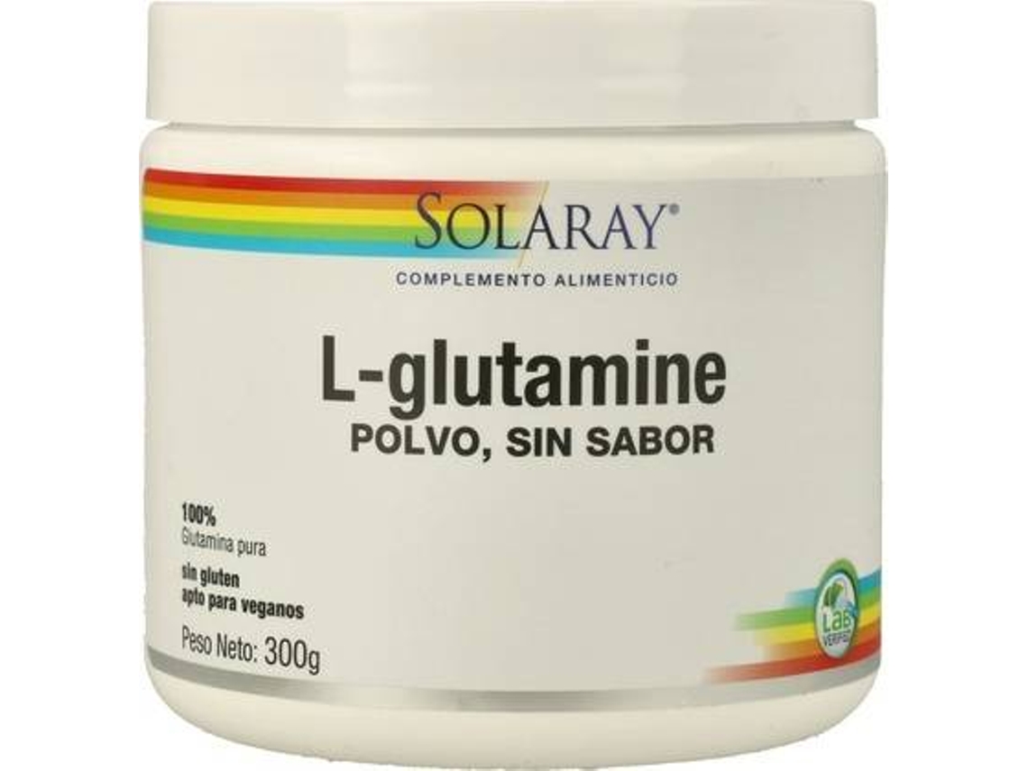 Complemento Alimentar SOLARAY L-Glutamine Sabor Neutro Polvo (300 g)