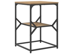 Mesa Auxiliar | Mesa Lateral Roble Artesanal 41 X 40 X 60 Cm