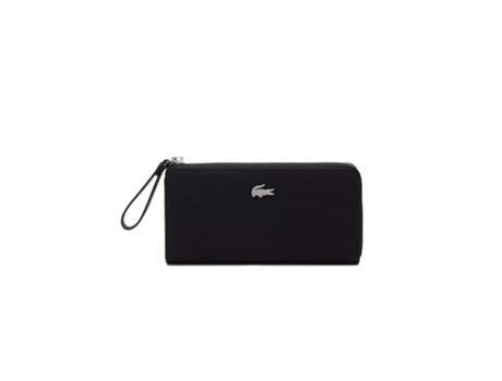 Cartera de Mujer LACOSTE Luxe Poliéster Negro