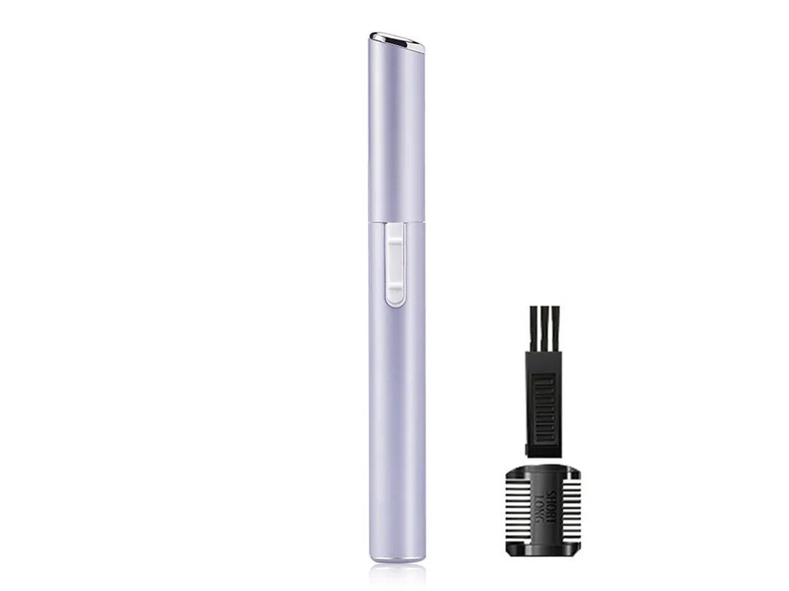 Kit Aparador de Sobrancelhas Elétrico Portátil, Removedor Indolor de Pelos Faciais, Labiais e Das Axilas MDUG (roxo)