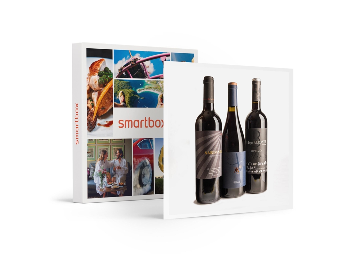 Caja Regalo SMARTBOX Aromas con sello Bodegas Alconde: 6 botellas de vino tinto a domicilio