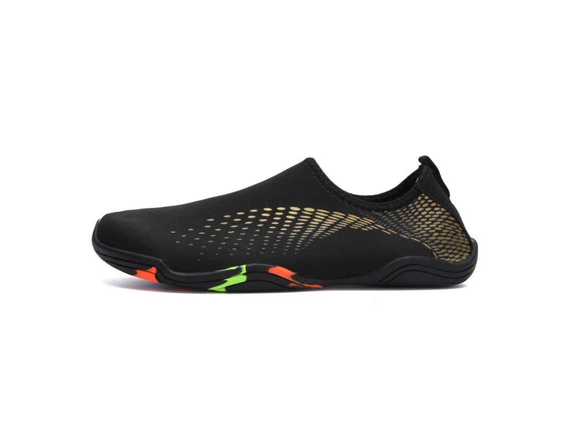 Zapatos De Vadeo Negros/dorados Talla 44 (ue) Para Hombre Y Mujer Ideales Para El Ocio El Fitness La Playa La Natación Y El Entrenamiento Deportivo