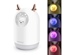 Mini Humidificador Silencioso De 300 Ml Con Luces Led Y Apagado Automático (cuando Se Acaba El Agua) Para El Hogar, El Dormitorio O La Oficina.
