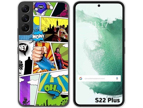 Carcasa Samsung Galaxy S22 Plus 5G TUMUNDOSMARTPHONE Dibujos Comic Multicolor