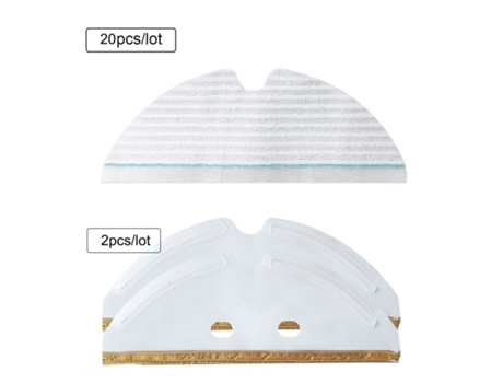 Placas de montaje de trapo de paño de mopa desechables para Xiaomi Roborock S6 Masv S5 Max S50 S51 S55 T6 E35 accesorios de robot aspirador