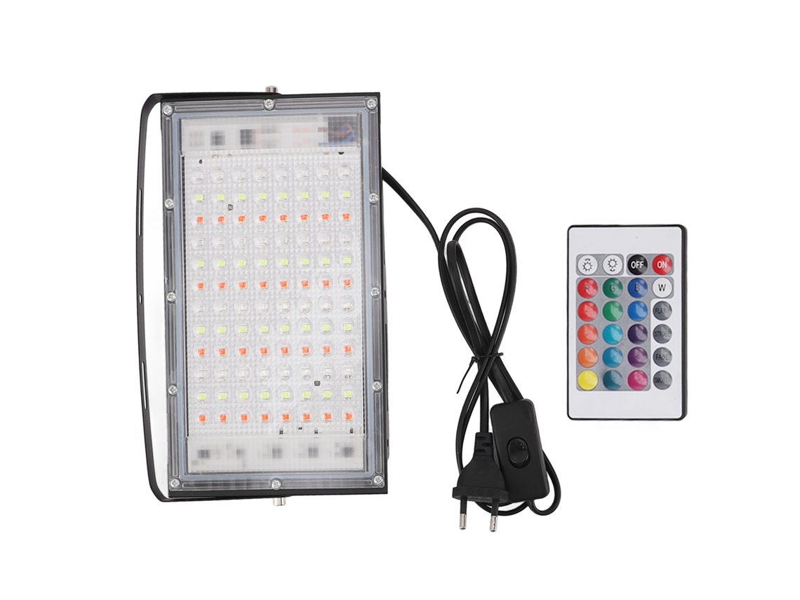 2026-luz De Inundación Led Exterior 100w Rgb Cambiante De Color Impermeable Ip66 Para Fiesta, Escenario Y Paisaje