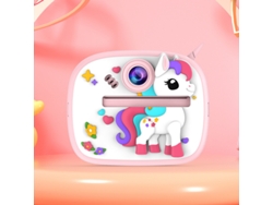 Cámara instantánea infantil YUNZII (rosa, pantalla de alta calidad, batería de larga duración, tarjeta de memoria no incluida)
