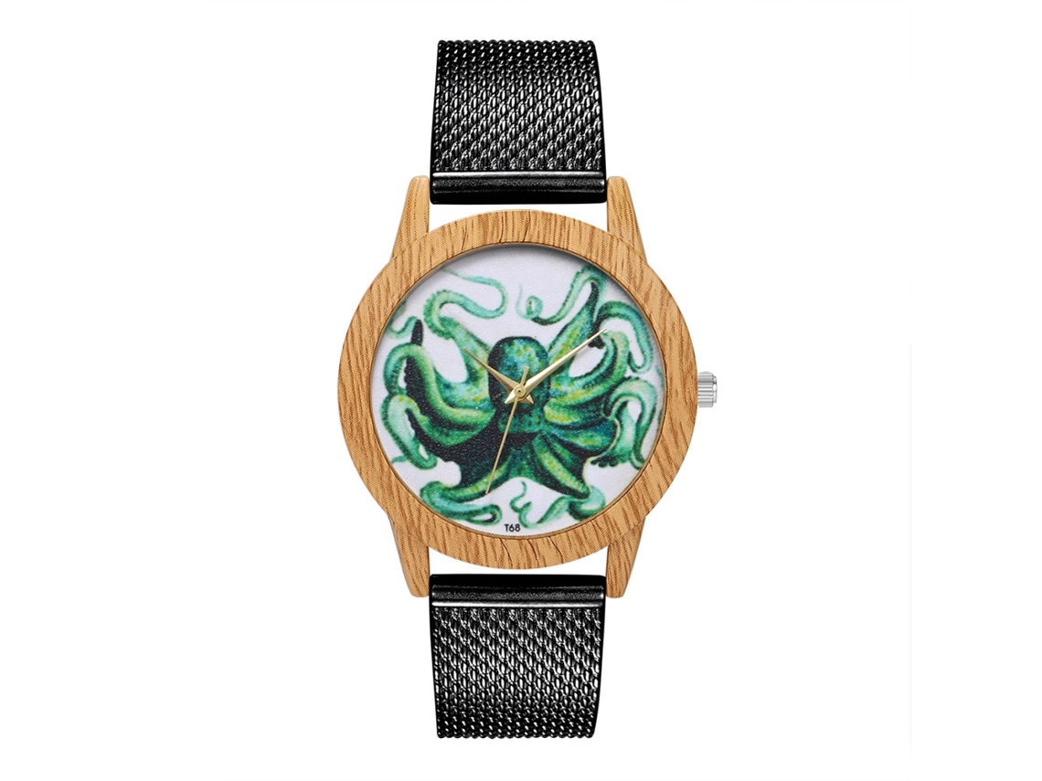 Reloj De Cuarzo Unisex Con Correa De Silicona Casual Negro Para Hombre Y Mujer