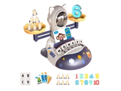 Brinquedo Educativo Balança Matemática Gato Jogo Contagem Crianças Presente Aniversário