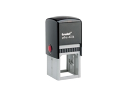 TRODAT 4924 Sello autoentintable con texto personalizado 40 x 40 mm