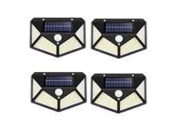 Luces solares para exteriores, luces de seguridad impermeables IP65 con modos de iluminación inteligentes y panel solar de alta eficiencia para jardín.
