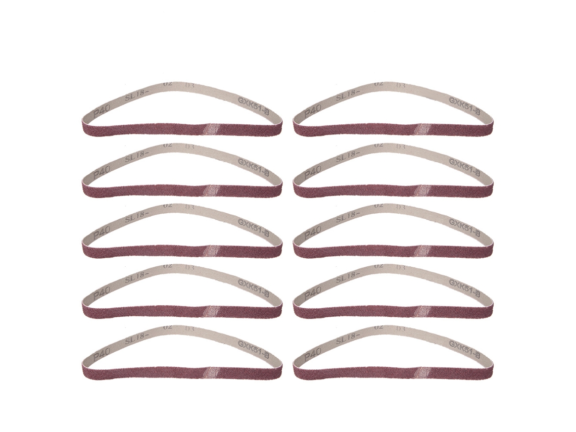 10 Unidades De Lijas Circulares De Banda De 457x13 Mm De Óxido De Aluminio Gxk51-b(40)