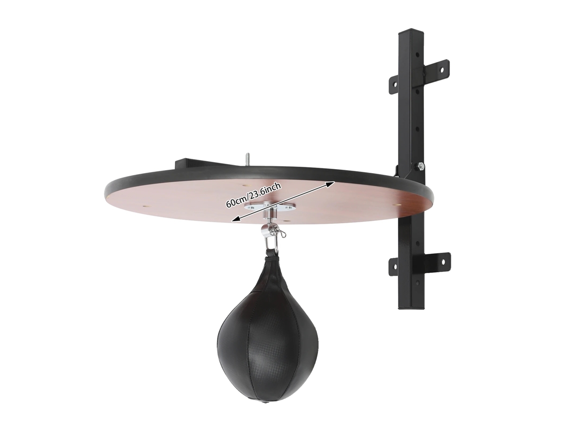 Pelota de boxeo de velocidad, montada en la pared, altura ajustable, color negro OEM