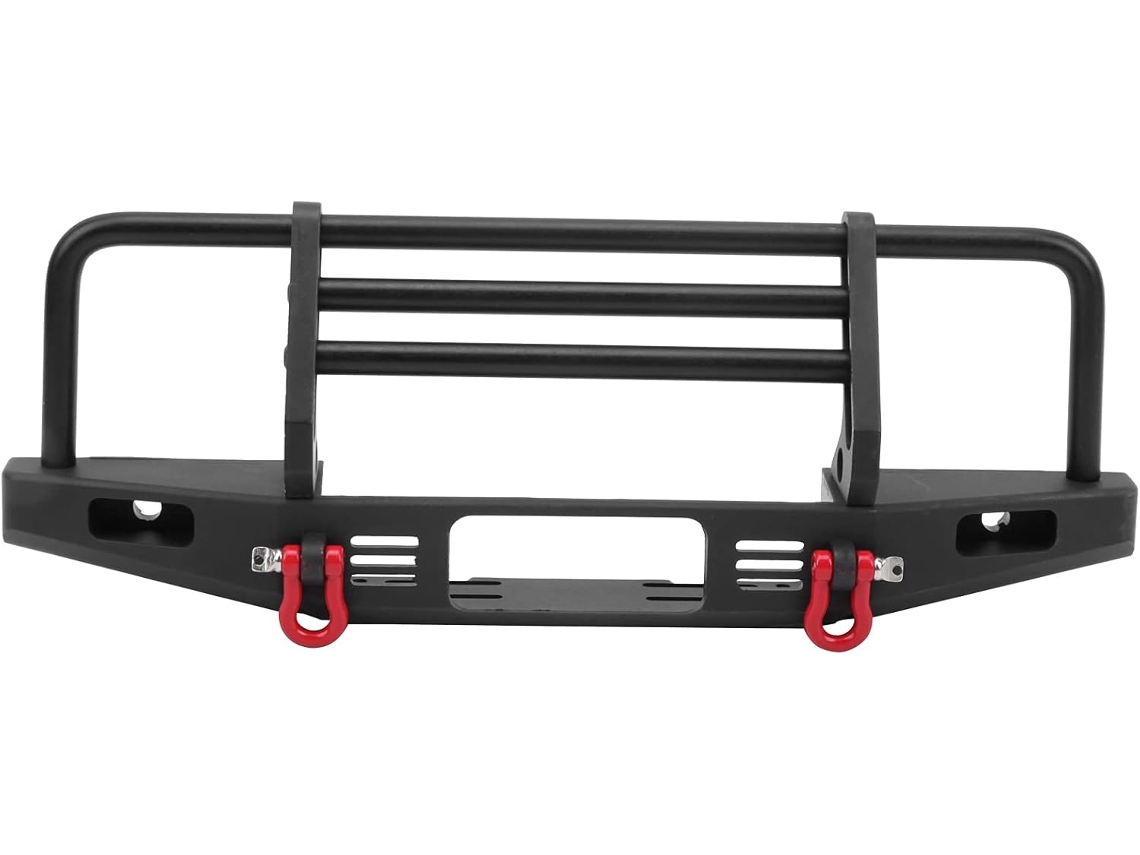 Parachoques Delantero Metálico Con Luces Led Y Ganchos De Remolque Para El Accesorio Del Coche Scx10