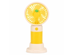 Ventoinha Portátil Com Base, Design Decorativo E 3 Velocidades Gandy 69368 Amarelo