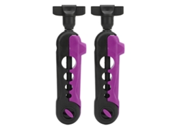2pcs Enrollador De Hilo De Pesca Mini Portátil Ajustable Máquina Enrolladora De Hilo Accesorios Bobina Reel Negro Morado