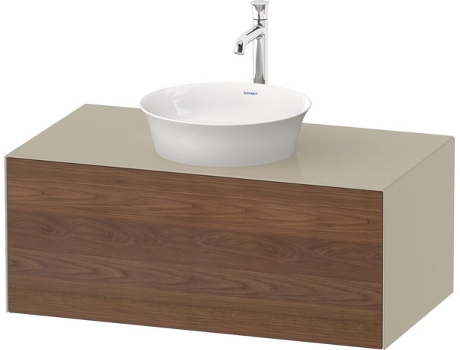 DURAVIT Tulip blanco, mueble de pared, ancho 1000 x fondo 550mm, con 1x extraíble, con tecnología tip-on, WT49760