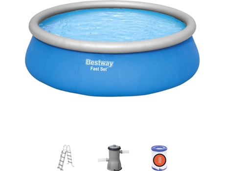 Piscina Hinchable BESTWAY 57289 (con Cartucho - 13807 L - 457x122cm)