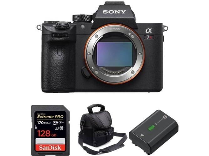 Kit Cámara SONY Alpha 7R III + SanDisk 128 GB + Batería + Bolsa (Full-Frame)