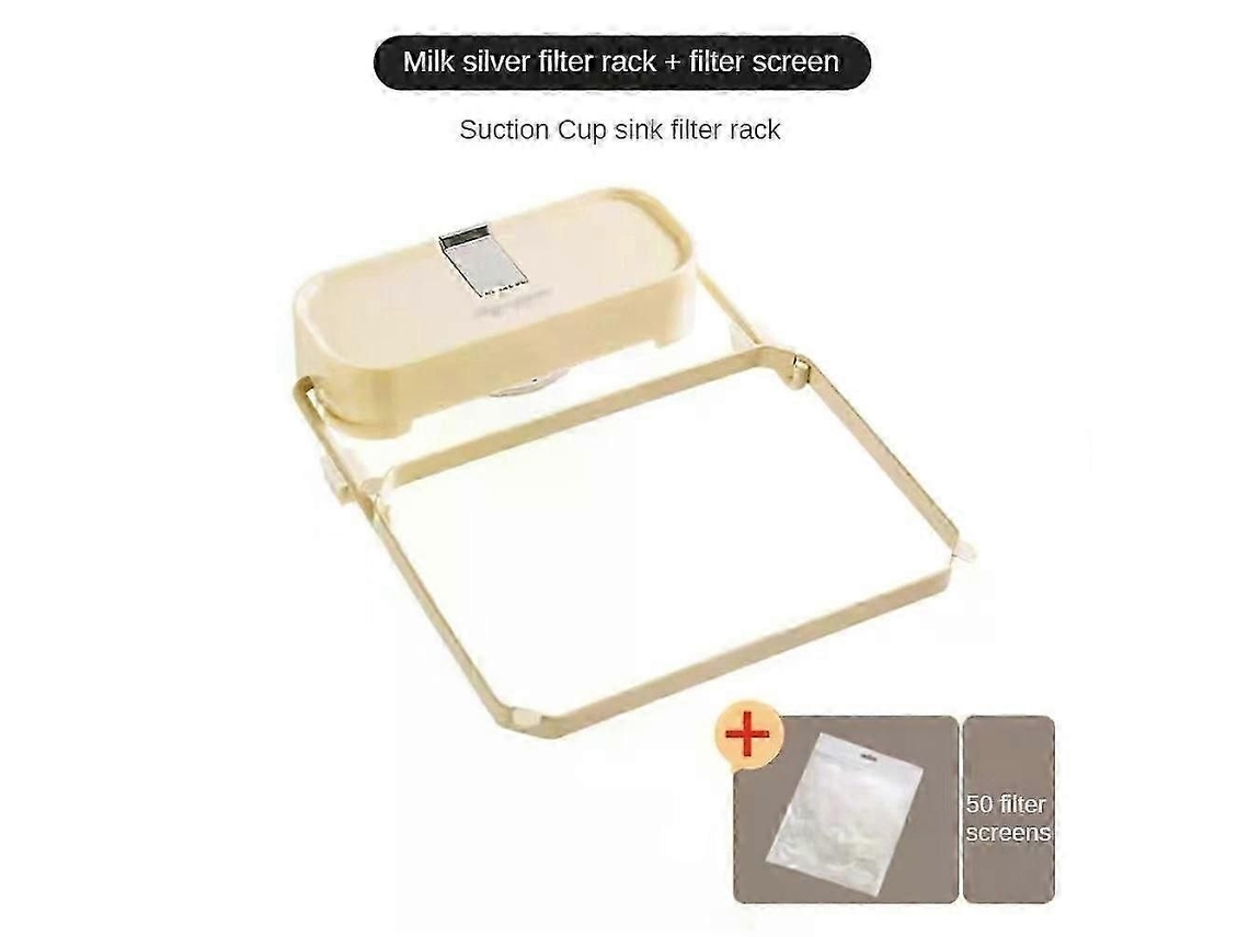 Soporte plegable para filtro de fregadero de cocina con ventosa para restos de comida, bolsa de basura de malla desechable para cocina. GOKOCO