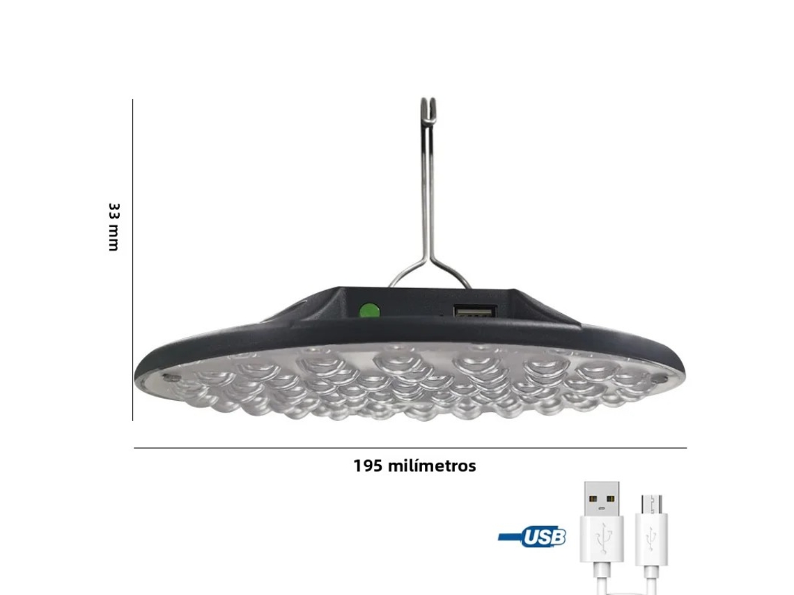 Led Recarregável em Material Abs, MDUG (capacidade da Bateria 4800mah)