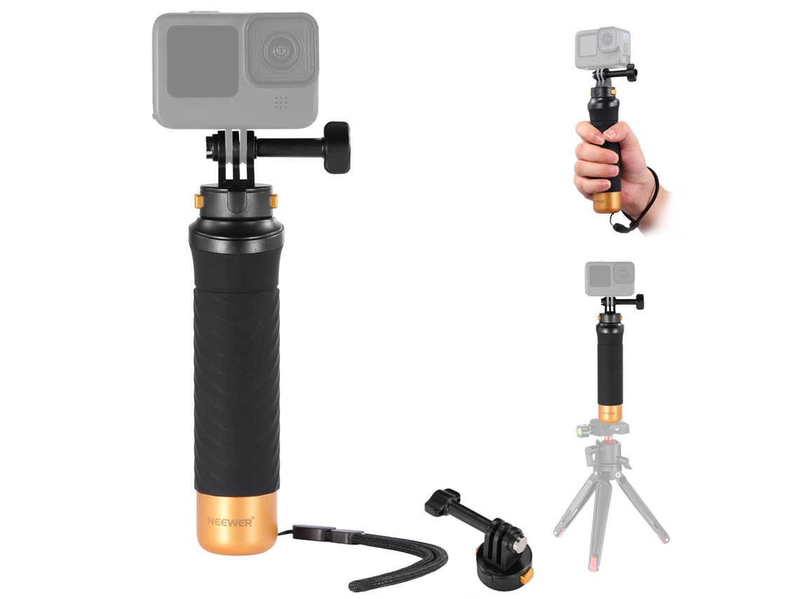Empuñadura flotante de liberación rápida para cámara de acción Neewer, compatible con Hero 12/11/10/9, DJI Osmo y Akaso