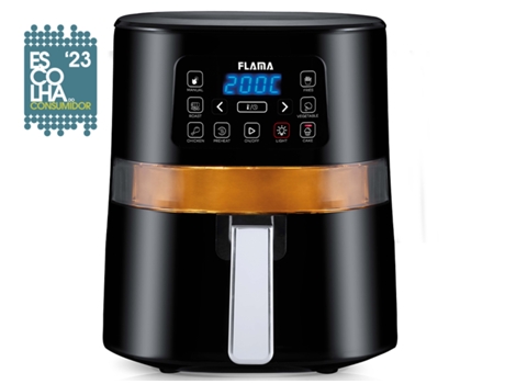 Freidora de Aire FLAMA 670FL (4 L - Negro)