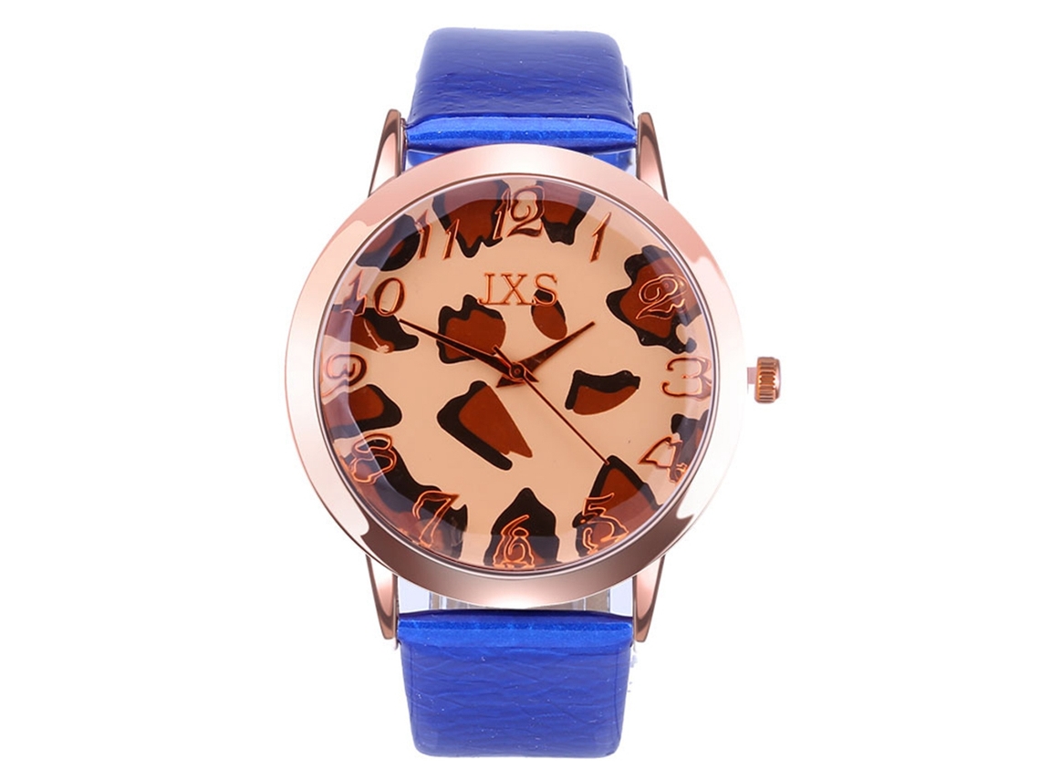 Reloj De Pulsera Zhoulianfa Para Mujer Con Correa De Piel Sintética Y Movimiento De Cuarzo (azul)