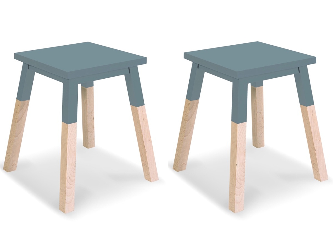 Banco MON PETIT MEUBLE FRANÇAIS de Madeira Maciça Assento 35 cm (2 unidades)