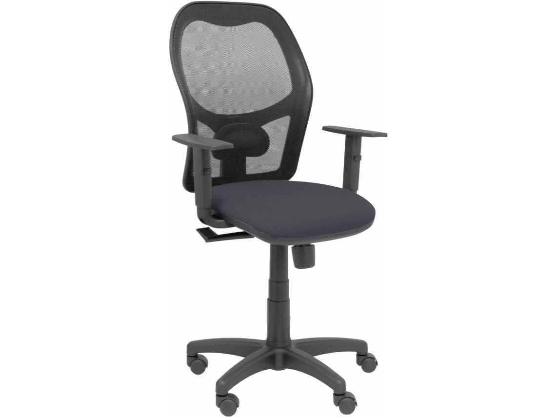 Silla Operativa PYC  Alocén Gris (Brazos Ajustables - Malla)