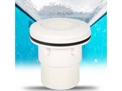 Accesorio de salida de agua para boquilla de chorro de piscina universal, color blanco