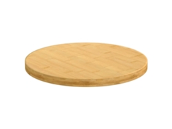 Tablero De Mesa | Tablero De Escritorio | Superficie De Mesa De Bambú Ø50x2,5 Cm