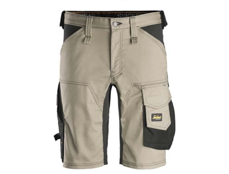 Calça SNICKERS WORKWEAR Calças Curtas Allroundwork Beige 52