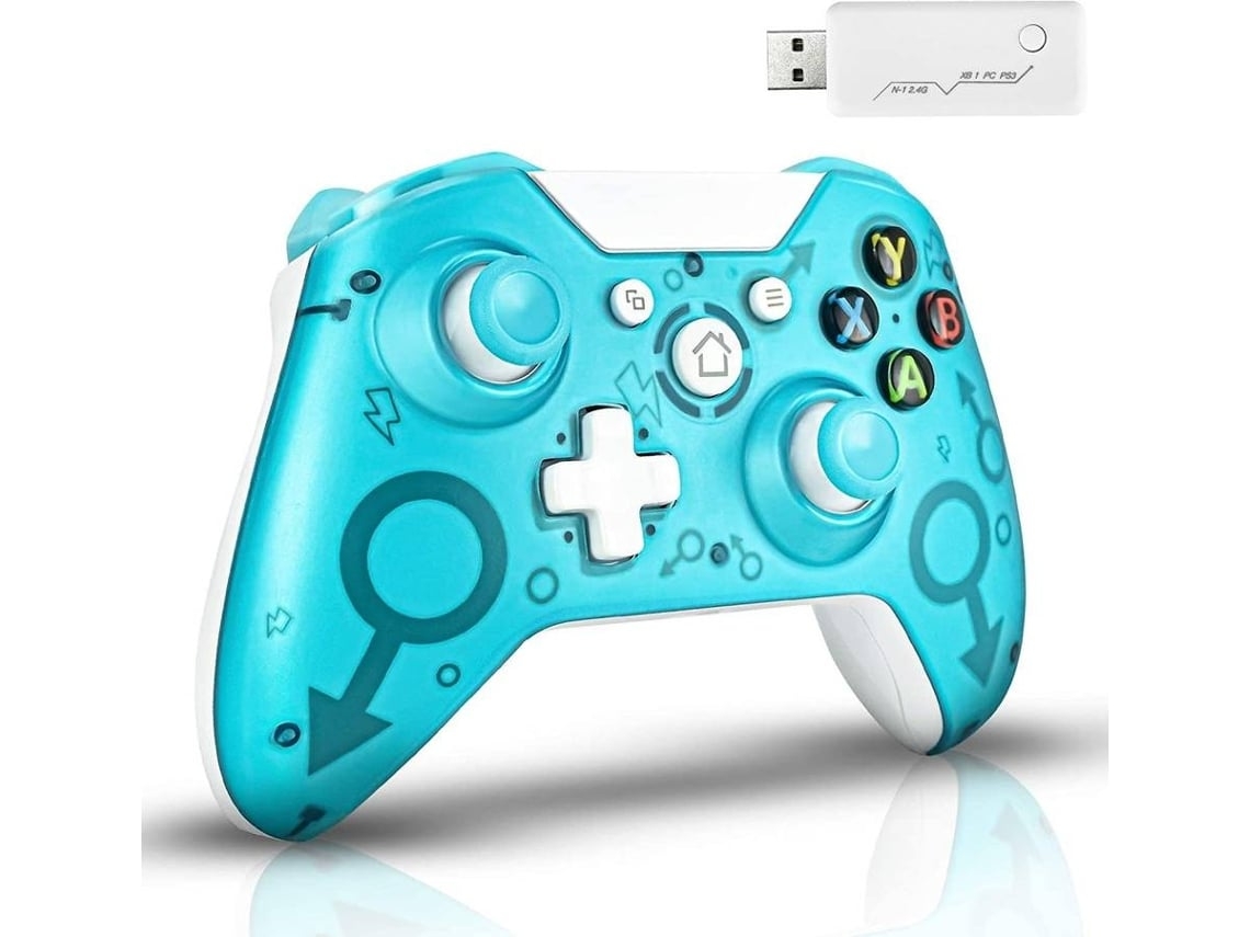 Mando inalámbrico para Xbox One Adaptador de mando inalámbrico de 2,4 Ghz Compatible con Xbox One/One S/One X/P3 Host/Windows 7/8/10 YIZHOOD