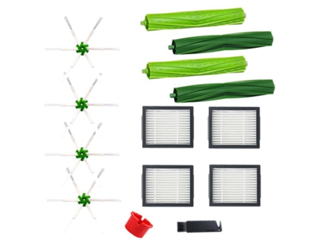 14 piezas repuestos de aspiradora cepillo lateral de filtro Hepa para Irobot Roomba E5 E6 I7 I7 accesorios para aspiradoras
