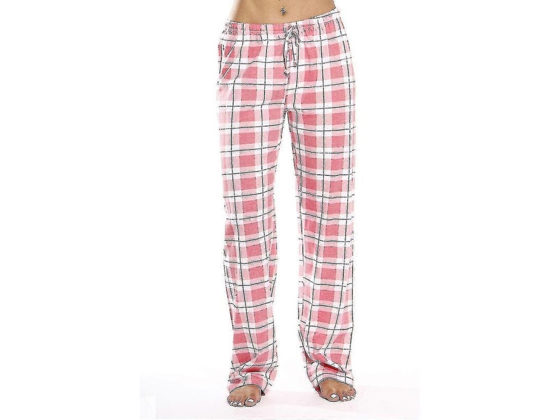 2026-pantalones De Pijama Para Mujer Con Bolsillos Suaves De Franela A Cuadros Confortables Y Calientes