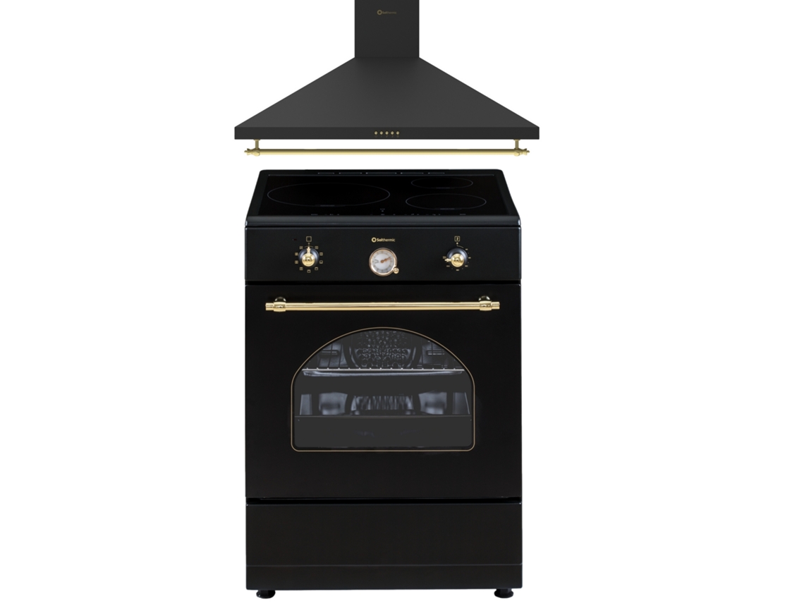 Campana de inducción Solthermic® Combo Pack Cocina 60x60 Vti60 Negra 60 Rustic Black