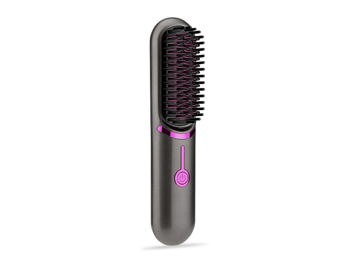 Peine Alisador De Pelo Recargable Usb Alisado Y Volumen Peine Alisador Cerámico De Viaje Rápido Calentamiento Herramienta De Estilo