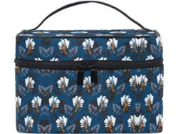 Neceser Cuero Con Cremallera Portátil Organizador Para Mujer Estampado