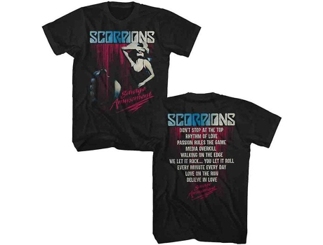 Camiseta ROCKINSTONE Scorpions Savage Amusement (Algodón - XL)