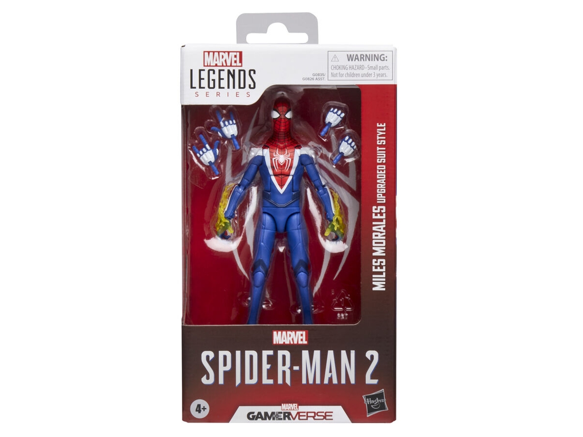 Figura De Traje Mejorado Del Hombre Araña 2 Miles Morales De Marvel Legends, 15 cm Hasbro