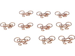 100 Piezas De Lindos Clips Con Forma De Bicicleta Para La Escuela – Metal Por